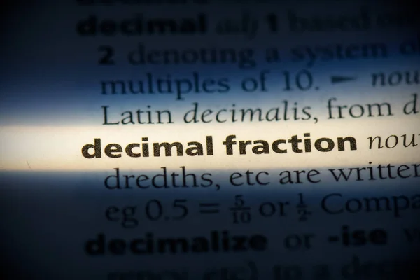 Fracção decimal — Fotografia de Stock