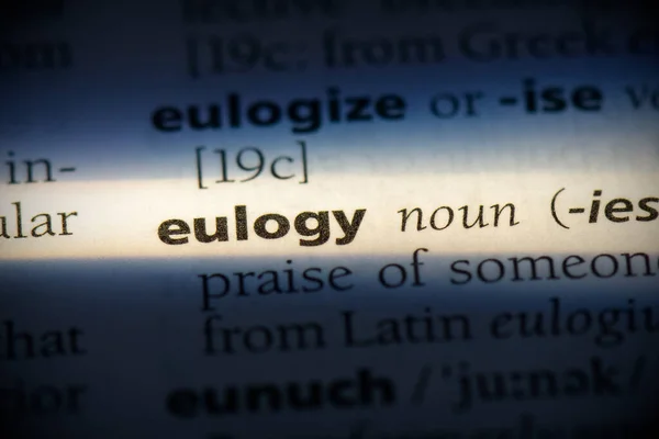 Eulogy — стокове фото