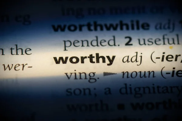 Worthy — Stock Photo, Image