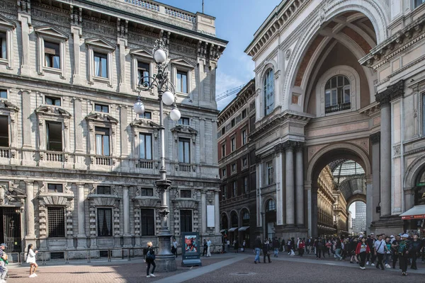 Милан, Италия - 30 июня 2019 года: вид на галерею Vittorio Emmanuele — стоковое фото