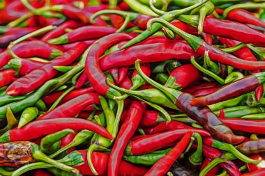 kırmızı biber Pazar stand up kapatın