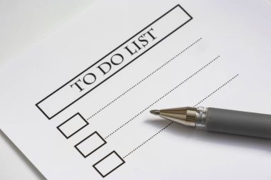 Hatırlatma notu kağıt ve kalem ile listelemek için kapatın