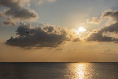 günbatımı ve marmara Denizi manzarası