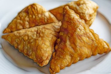 Türk puf böreği yemeye hazır kadar kapatın