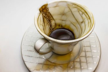 Geleneksel Türk kahvesi ve kahve fortune Kupası