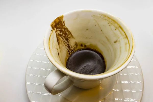 Tradycyjną Turecką Kawę Fortuna Kawy Filiżance — Zdjęcie stockowe