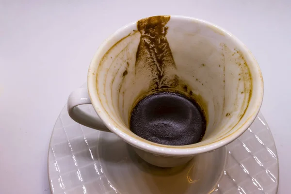 Traditioneller Türkischer Kaffee Und Kaffeeglück Der Tasse — Stockfoto