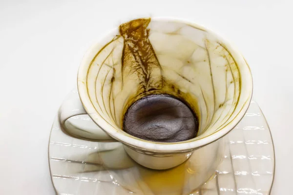 Tradizionale Turco Caffè Caffè Fortuna Nella Tazza — Foto Stock