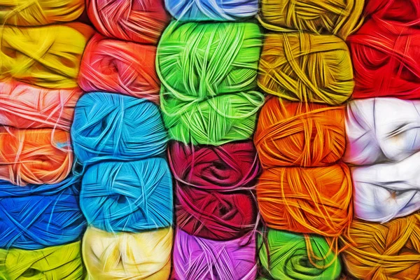 renkli top wools Tuhafiye dükkanı kapatmak