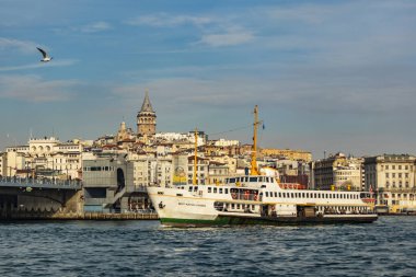 İstanbul, Türkiye-Aralık 31,12,2018. Kıtaların buluştuğu şehir. şehir manzaralı ve istanbul'dan cityscape