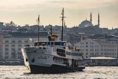 İstanbul, Türkiye-Aralık 31,12,2018. Kıtaların buluştuğu şehir. şehir manzaralı ve istanbul'dan cityscape