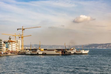 İstanbul, Türkiye-Aralık 31,12,2018. Kıtaların buluştuğu şehir. şehir manzaralı ve istanbul'dan cityscape