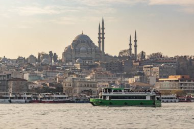 İstanbul, Türkiye-Aralık 31,12,2018. Kıtaların buluştuğu şehir. şehir manzaralı ve istanbul'dan cityscape