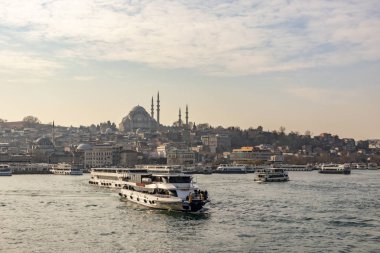 İstanbul, Türkiye-Aralık 31,12,2018. Kıtaların buluştuğu şehir. şehir manzaralı ve istanbul'dan cityscape