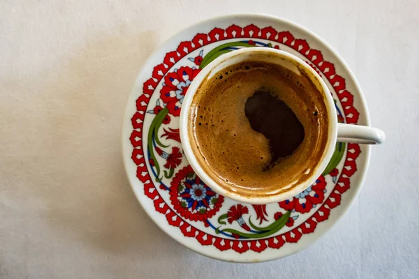 Παραδοσιακό Τούρκικο Καφέ Στο Φλιτζάνι — Φωτογραφία Αρχείου