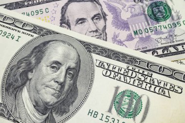  Dünya Ticaret ve ekonomik sistemin bir parçası olarak banknot dolar yığını