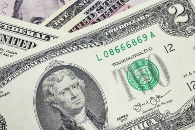  Dünya Ticaret ve ekonomik sistemin bir parçası olarak banknot dolar yığını
