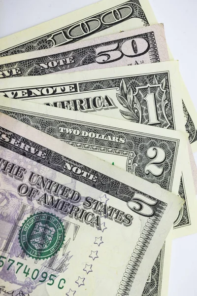 Pile Banknotes Dollars Part World Trade Economic System — Stock Photo, Image