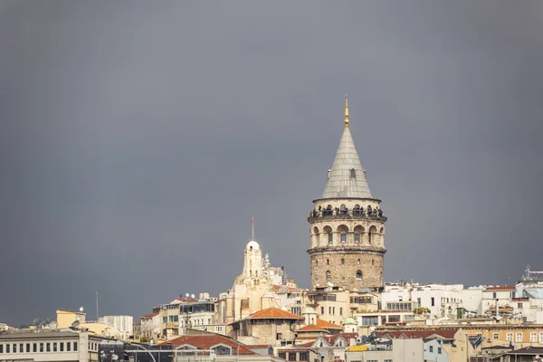 Stambuł Turcja Luty 2019 Panoramę Miasta Miasta Widok Stambułu Wieży — Zdjęcie stockowe