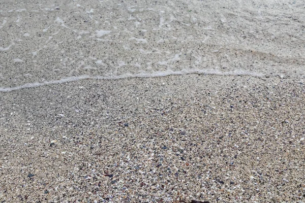 Meer Und Sand Mit Küstenwellen — Stockfoto