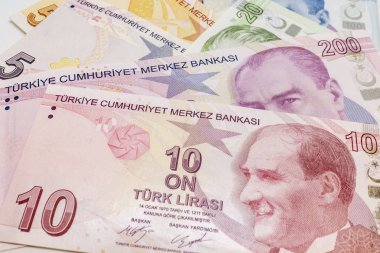 Türk Lirası banknot kadar kapatın ve circulaton içinde sikke