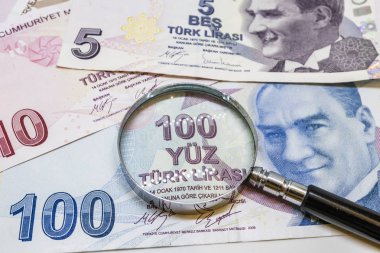 Türk Lirası banknot kadar kapatın ve circulaton içinde sikke
