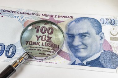 Türk Lirası banknot kadar kapatın ve circulaton içinde sikke