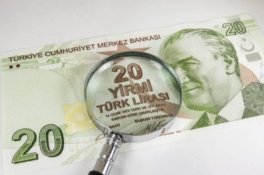 Türk Lirası banknot kadar kapatın ve circulaton içinde sikke