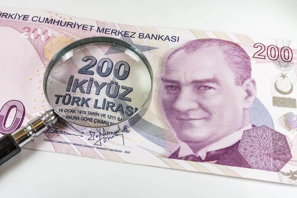 Türkische Lira Banknoten Und Münzen Umlauf — Stockfoto