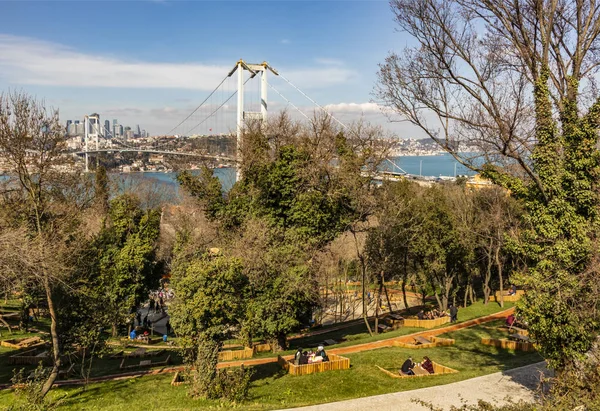 Nakkastepe Istanbul Truthahn Marsch 2019 Stadtbild Und Bosporus Blick Mit — Stockfoto