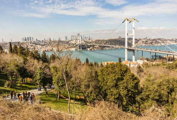 Nakkastepe Istanbul Truthahn Marsch 2019 Stadtbild Und Bosporus Blick Mit — Stockfoto