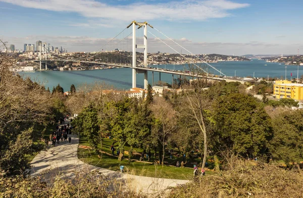 Nakkastepe Istanbul Truthahn Marsch 2019 Stadtbild Und Bosporus Blick Mit — Stockfoto
