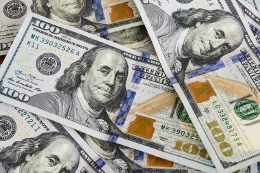  Dünya Ticaret ve ekonomik sistemin bir parçası olarak banknot dolar yığını