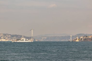 sarayburnu,istanbul,türkiye-mart 23,2019. cityscape ve şehir hatları feribot ile İstanbul sarayburnu görünümü.