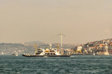 sarayburnu,istanbul,türkiye-mart 23,2019. cityscape ve şehir hatları feribot ile İstanbul sarayburnu görünümü.