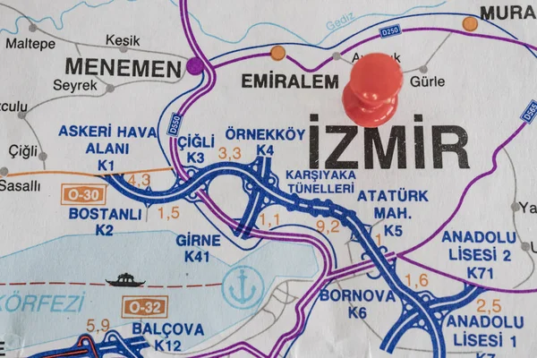 destination port on map of turkey country