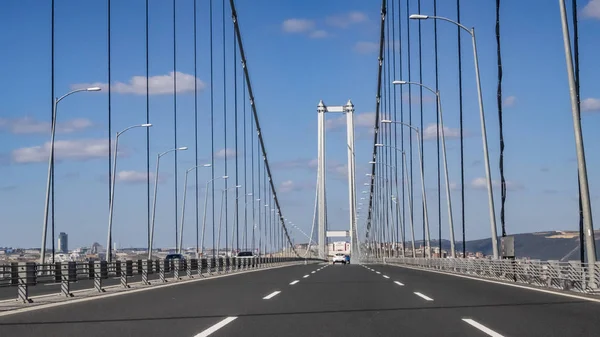 Τουρκία Μαρτίου 2019 Τέταρτη Μεγαλύτερη Γέφυρα Ανάρτησης Στον Κόσμο Γενική — Φωτογραφία Αρχείου