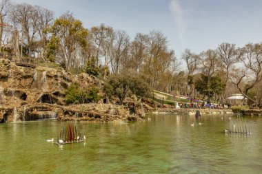 emirgan,istanbul,türkiye-6 Nisan 2019. Emirgan Parkı, Emirgan'da bulunan tarihi bir şehir parkıdır. Emirgan Parkı'nda Uluslararası İstanbul Lale Festivali ve Genel Görünüm .