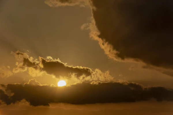 Alba Sole Del Mattino Nel Cielo — Foto Stock