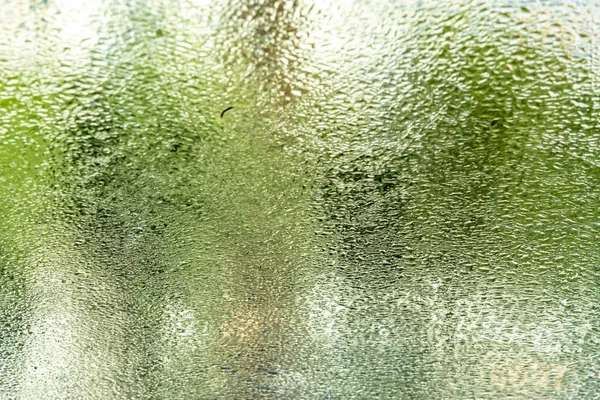 Close Waterdruppels Glas — Stockfoto