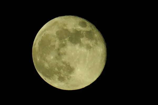 Cielo Claro Luna Llena Noche — Foto de Stock