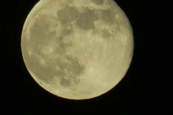 Чисте Небо Повний Місяць Вночі — стокове фото
