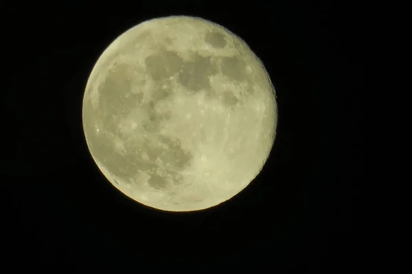 Cielo Claro Luna Llena Noche — Foto de Stock