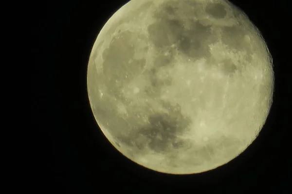 Cielo Claro Luna Llena Noche —  Fotos de Stock