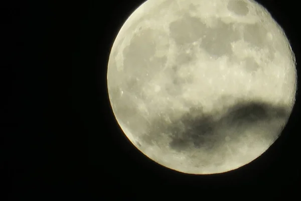Ciel Clair Pleine Lune Nuit — Photo