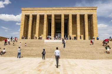 Çankaya,Ankara,Türkiye-3 Haziran 2019.Anitkabir,Türkiye'nin kurucusu Mustafa Kemal Atatürk'ün türbesi