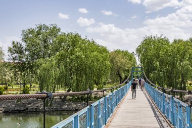 Avanos,Nevşehir,Türkiye-29 Mayıs 2019.Avanos, Türkiye'nin Orta Anadolu bölgesi nevşehir ilinin bir ilçesi ve ilçesidir.Nevşehir'de Avanos'tan genel görünüm.