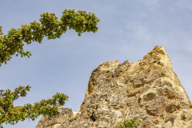 Göreme,Nevşehir,Türkiye- 29 Mayıs 2019.Türkiye'nin Unesco Dünya Mirası listesinde yer alan Göreme Açık Hava Müzesi, Kapadokya güzergahının vazgeçilmez duraklarından biridir. Göreme açık hava müzesinden genel görünüm.