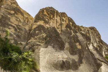 Göreme,Nevşehir,Türkiye- 29 Mayıs 2019.Türkiye'nin Unesco Dünya Mirası listesinde yer alan Göreme Açık Hava Müzesi, Kapadokya güzergahının vazgeçilmez duraklarından biridir. Göreme açık hava müzesinden genel görünüm.