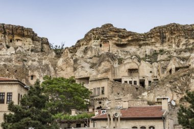 Ürgüp,Nevşehir-29 Mayıs 2019.Ürgüp, Türkiye'nin Orta Anadolu bölgesine bağlı Nevehir ilinin turistik ilçesi. Tarihi ev ve binalarile Ürgüp'ten genel görünüm.